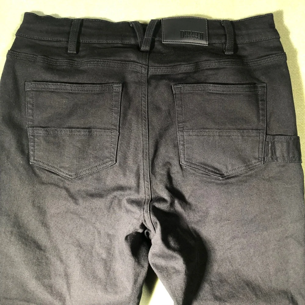 Duluth Trading Co Carpenter Pants Womens 12x31 Black Workwear Straight Leg